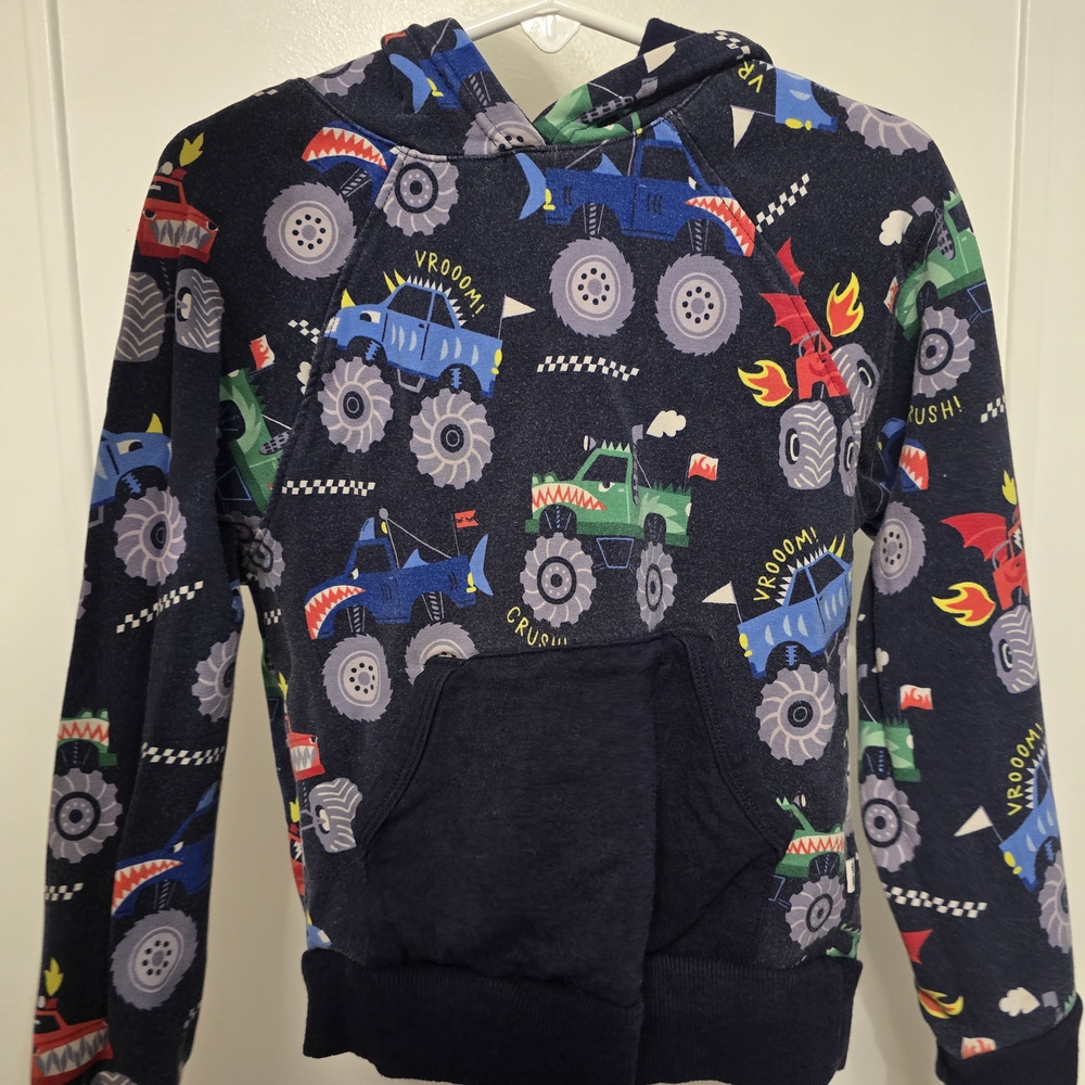 Monster Truck Little Sleepies Hoodie